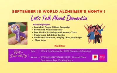 WORLD ALZHEIMER’S MONTH – SEPTEMBER 2020 EVENT
